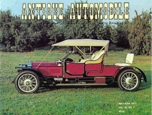 ANTIQUE AUTOMOBILE 1971 MAY - '31 MODEL A, '16 OVERLAND MODEL 85, '10 RR